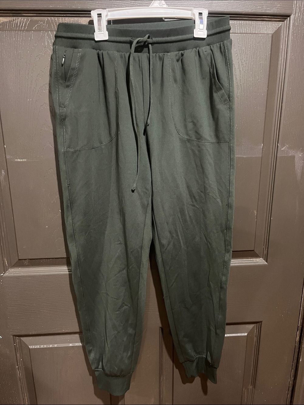 Olive Green Jogger Pants with Drawstring Waist